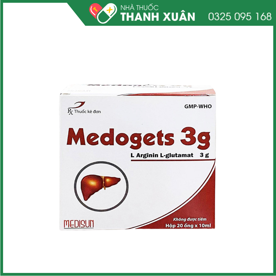 Thuốc Medogets 3g điều trị những bệnh tăng amoniac máu, suy nhược chức năng gan, rối loạn khó tiêu